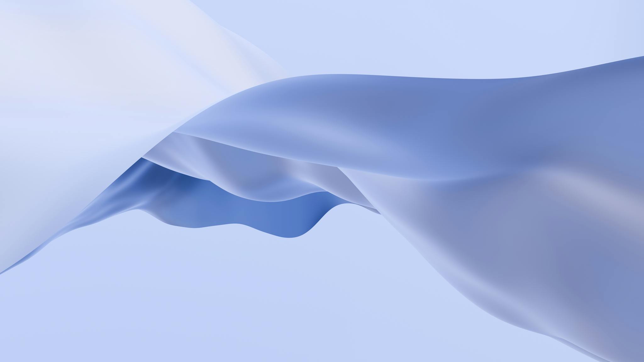 Smooth Flowing Blue Fabric Creating An Abstract And Tranquil Visual Experience. 29586677 2048x1152